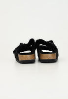 BIRKENSTOCK Ciabatte Arizona Shearling nere per uomo e donna 752663 . BIRKENSTOCK 