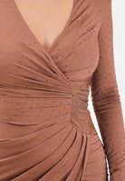 ALMA SANCHEZ Abito lungo Acate marrone da donna AS2526011EL A128 ALMA SANCHEZ 