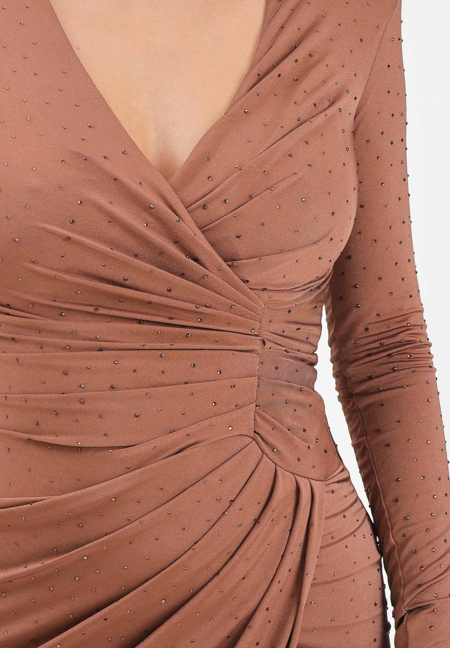 ALMA SANCHEZ Abito lungo Acate marrone da donna AS2526011EL A128 ALMA SANCHEZ 