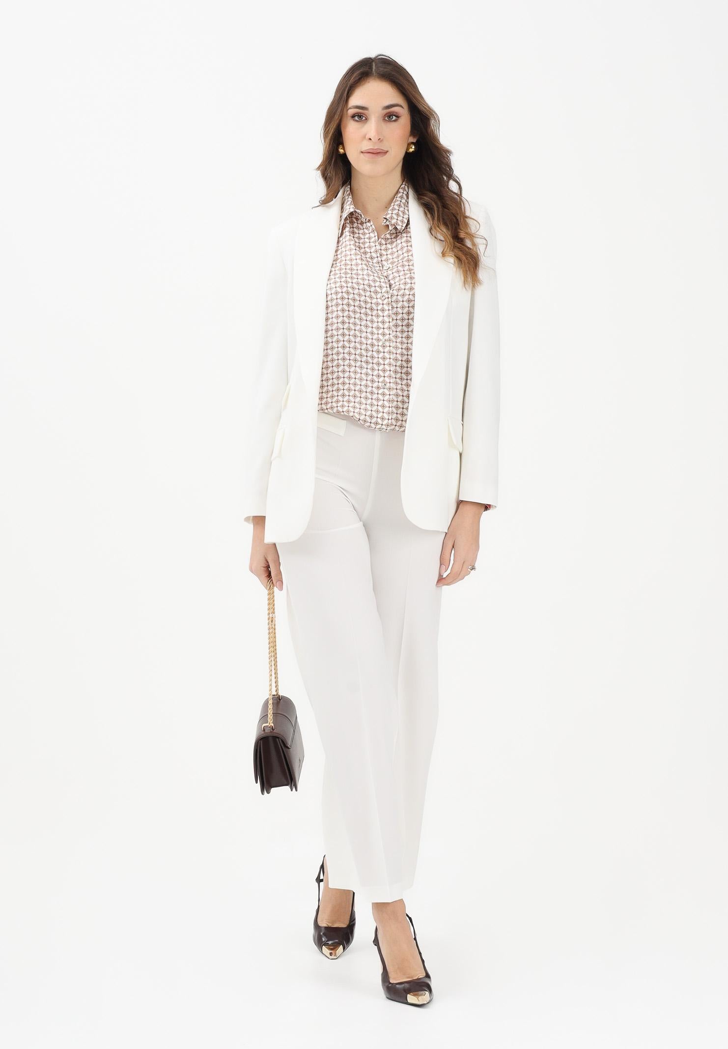 SIMONA CORSELLINI Pantalone elegante bianco da donna P26CPPA03001 V0359 SIMONA CORSELLINI 