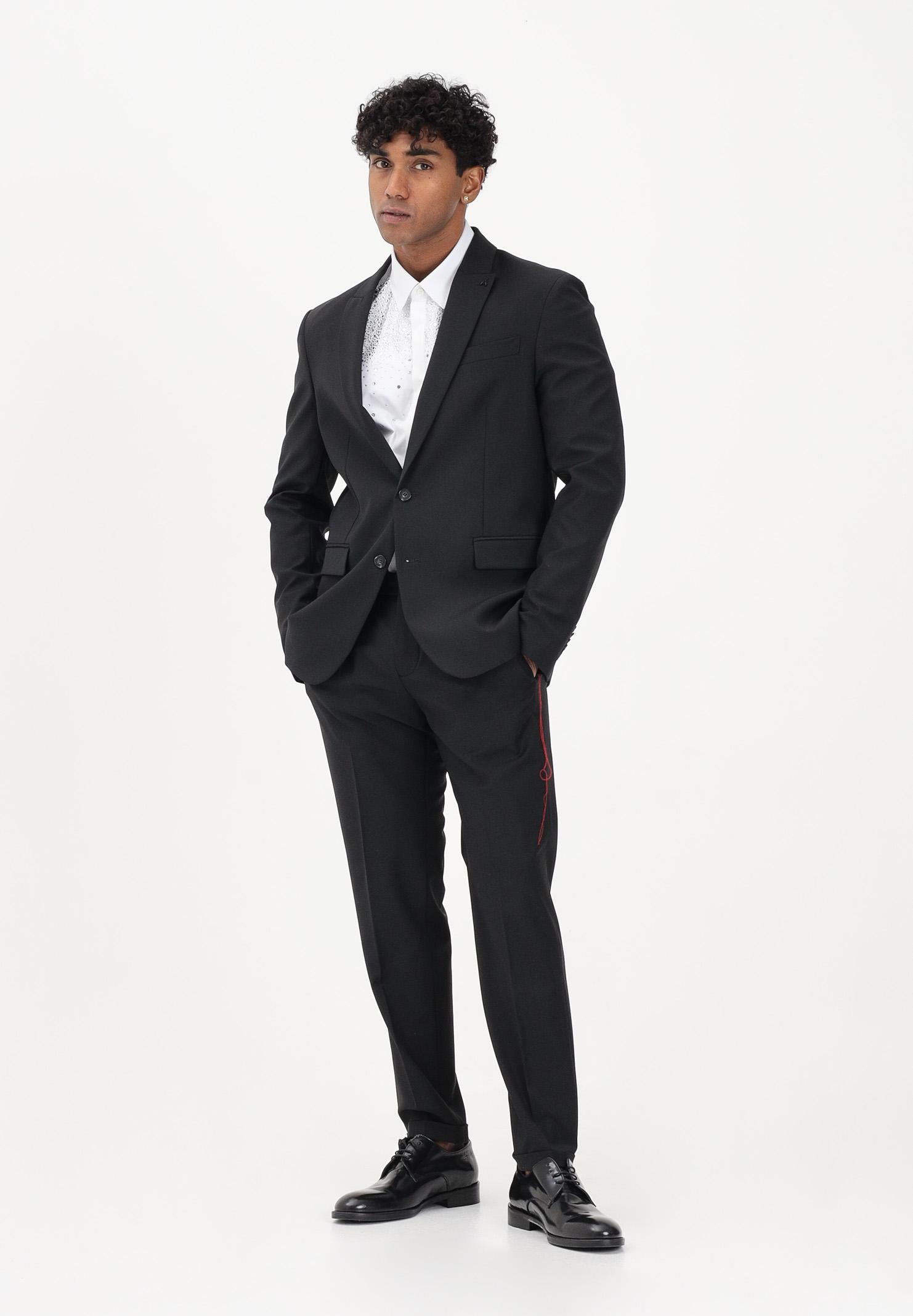 PATRIZIA PEPE Pantalone elegante nero da uomo 5PA429A1WK K102 PATRIZIA PEPE 