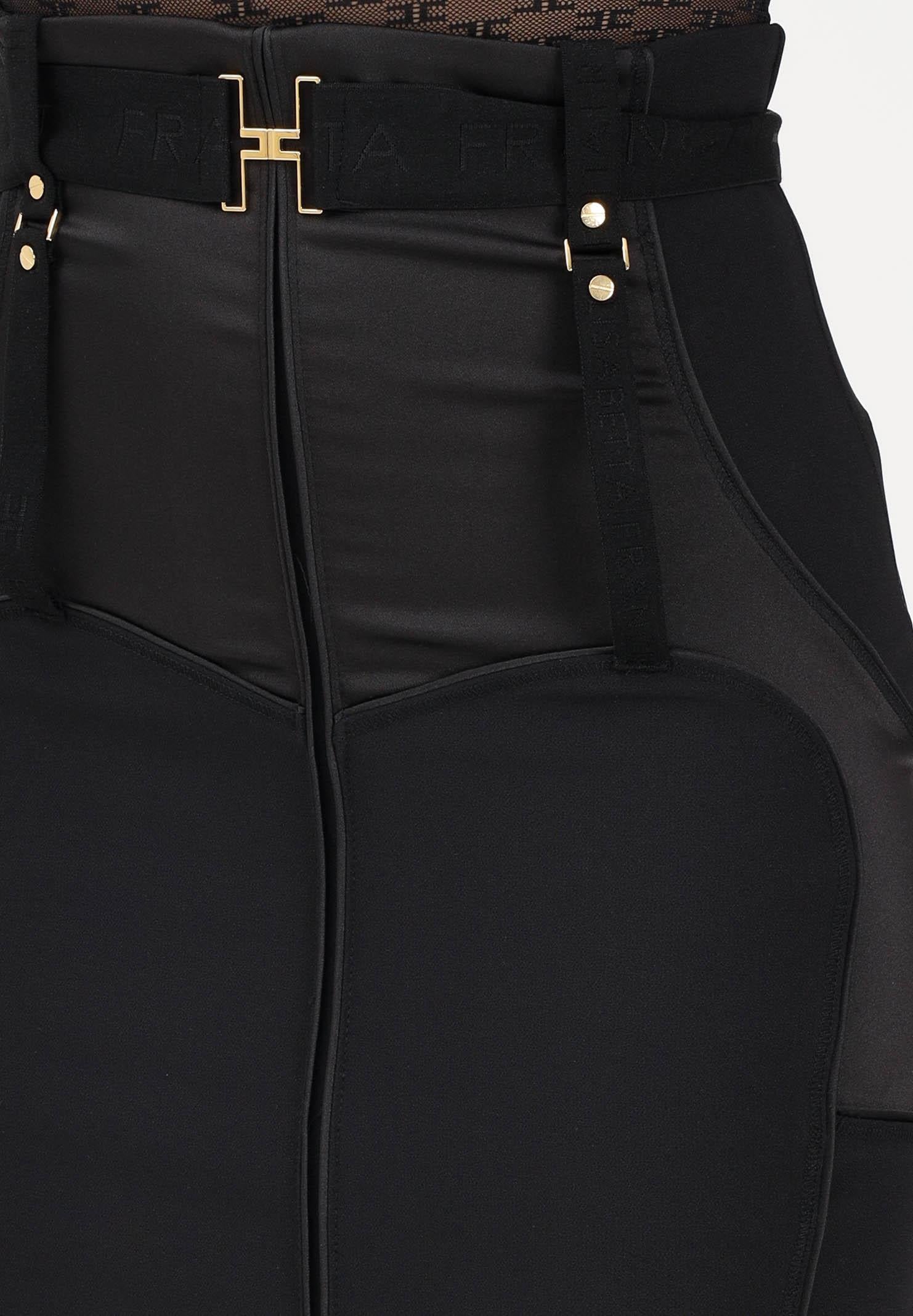 ELISABETTA FRANCHI Gonna midi nera da donna dalla costruzione a bustier GO14862E2 110 ELISABETTA FRANCHI 