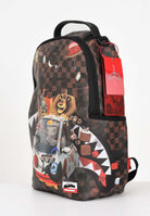SPRAYGROUND Zaino MADAGASCAR CHECKER SMASH DLXSV marrone per uomo e donna 910B7681NSZ  SPRAYGROUND 