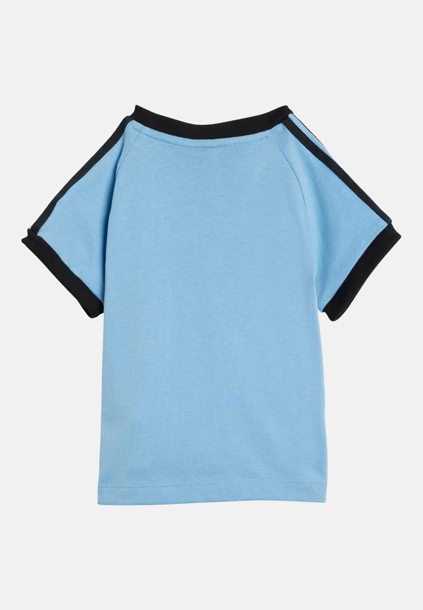 ADIDAS ORIGINALS T-shirt a manica corta 3-stripes azzurra da neonato JY0147  ADIDAS ORIGINALS 