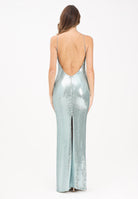 PATRIZIA PEPE Abito lungo verde acqua da donna con paillettes 8A1567J326 G615 PATRIZIA PEPE 