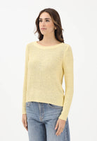 ONLY Maglioncino girocollo giallo da donna 15113356 SU ONLY 