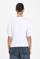 DIESEL T-shirt a manica corta bianca per donna e ragazze con logo Oval D J0242800YI9 K100 DIESEL 