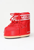 MOON BOOT Stivali da neve ICON LOW rossi per uomo e donna 80D1409340 D001 MOON BOOT 