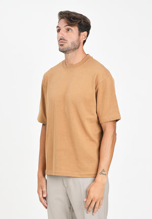 SELECTED HOMME T-shirt a manica corta cammello da uomo 16094143 Chipmunk SELECTED HOMME 