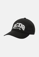 GCDS Cappello con visiera nero per uomo e donna rifinito da logo B2EU5800AK6 99 GCDS 