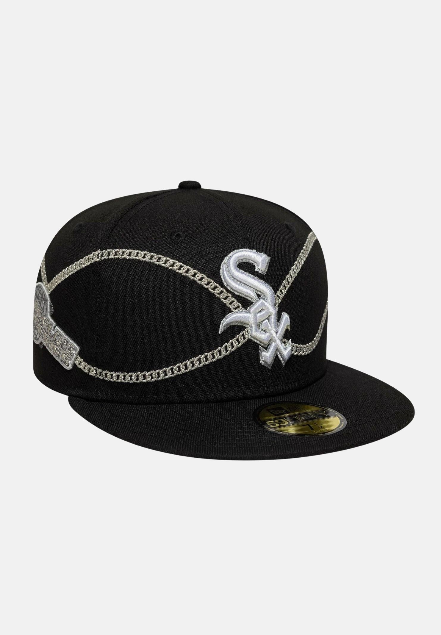 NEW ERA Cappello con visiera 59FIFTY Fitted Chicago White Sox MLB Chain Wrap nero da uomo 60691170  NEW ERA 