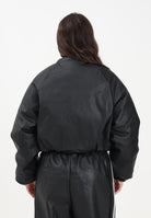 ADIDAS ORIGINALS Bomber Pleather Bomber Synthetic Down nero da donna JX5332 . ADIDAS ORIGINALS 