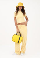 ADIDAS ORIGINALS Pantalone sportivo in spugna asciugamano Firebird giallo da donna KD1413 . ADIDAS ORIGINALS 