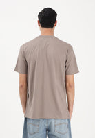 ARMANI EXCHANGE T-shirt a manica corta marrone da uomo con ricamo A|X XM001568AF10358 U6107 ARMANI EXCHANGE 