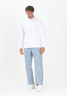 CALVIN KLEIN JEANS Jeans 90's Straight in denim chiaro da uomo con stampa logo LV04RC721GX6J  CALVIN KLEIN JEANS 