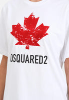 DSQUARED2 T-shirt a manica corta bianca per donna, ragazzi e bambini con logo DQ2982D00XM DQ100 DSQUARED2 