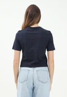 MARNI T-shirt a manica corta blu per donna e bambina con stampa logo M01317M00HZ 0M803 MARNI 