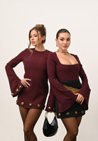 SANTAS Body manica lunga FIERTÉ prugna da donna PV2607 PR SANTAS 