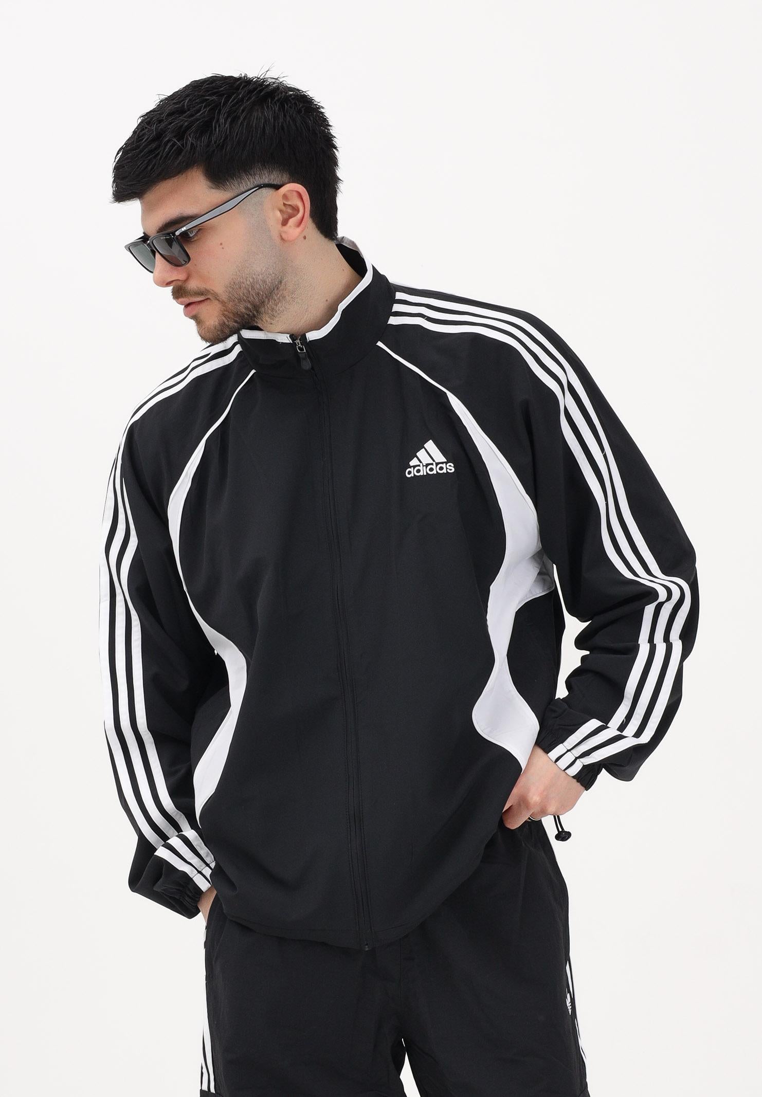 ADIDAS ORIGINALS Giacca a vento Teamgeist Adicolor nera da uomo KD5858 . ADIDAS ORIGINALS 
