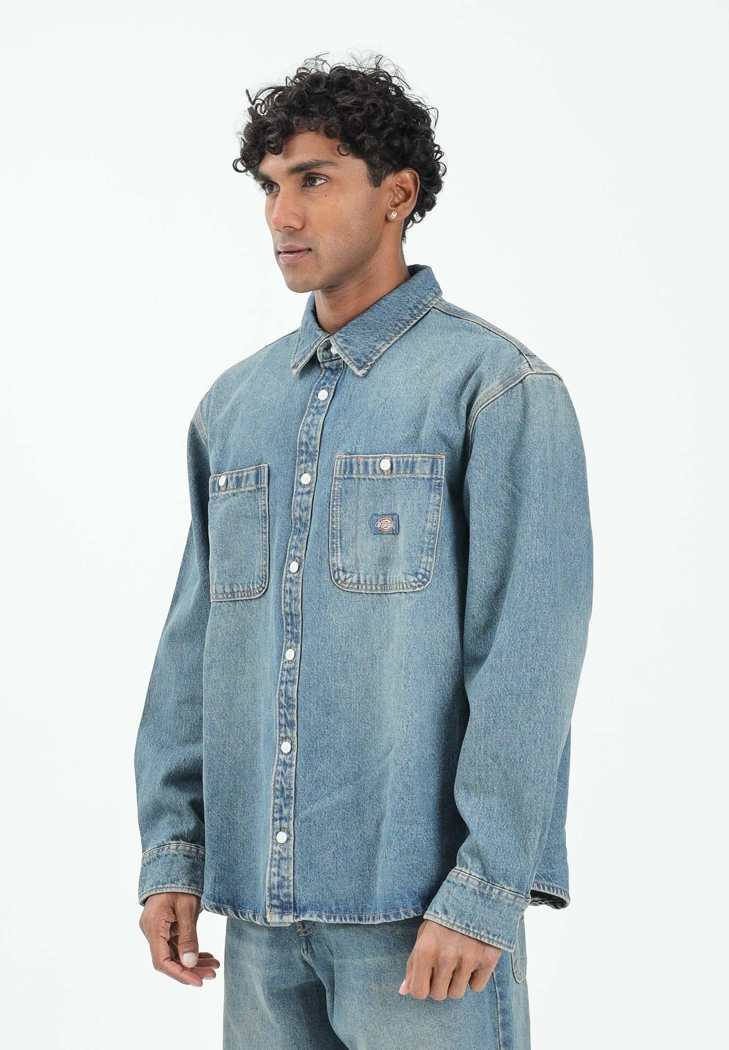 DICKEIS Camicia di jeans Mechanic in denim vintage da uomo DK0A87PXL231 . DIckies 