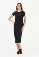 ADIDAS ORIGINALS Abito midi 3 STRIPES nero da donna KD7978 . ADIDAS ORIGINALS 