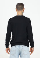 Maglioncino nero per uomo e donna con ricamo logo PAVIDAS-SWEATER BLACK PAVIDAS 