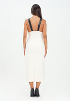 ARMANI EXCHANGE Abito lungo panna da donna con corpetto a contrasto XW000721AF16209 M0001 ARMANI EXCHANGE 