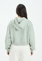 NEW BALANCE felpa con zip verde salvia da donna con interno felpato WJ53509GAS . NEW BALANCE 