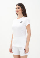 PUMA T-shirt a manica corta ESS Small N. 1 Logo bianca da donna 682372 02 PUMA 