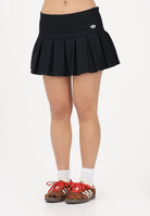 ADIDAS ORIGINALS Gonna corta nera da donna con logo KD2964 . ADIDAS ORIGINALS 