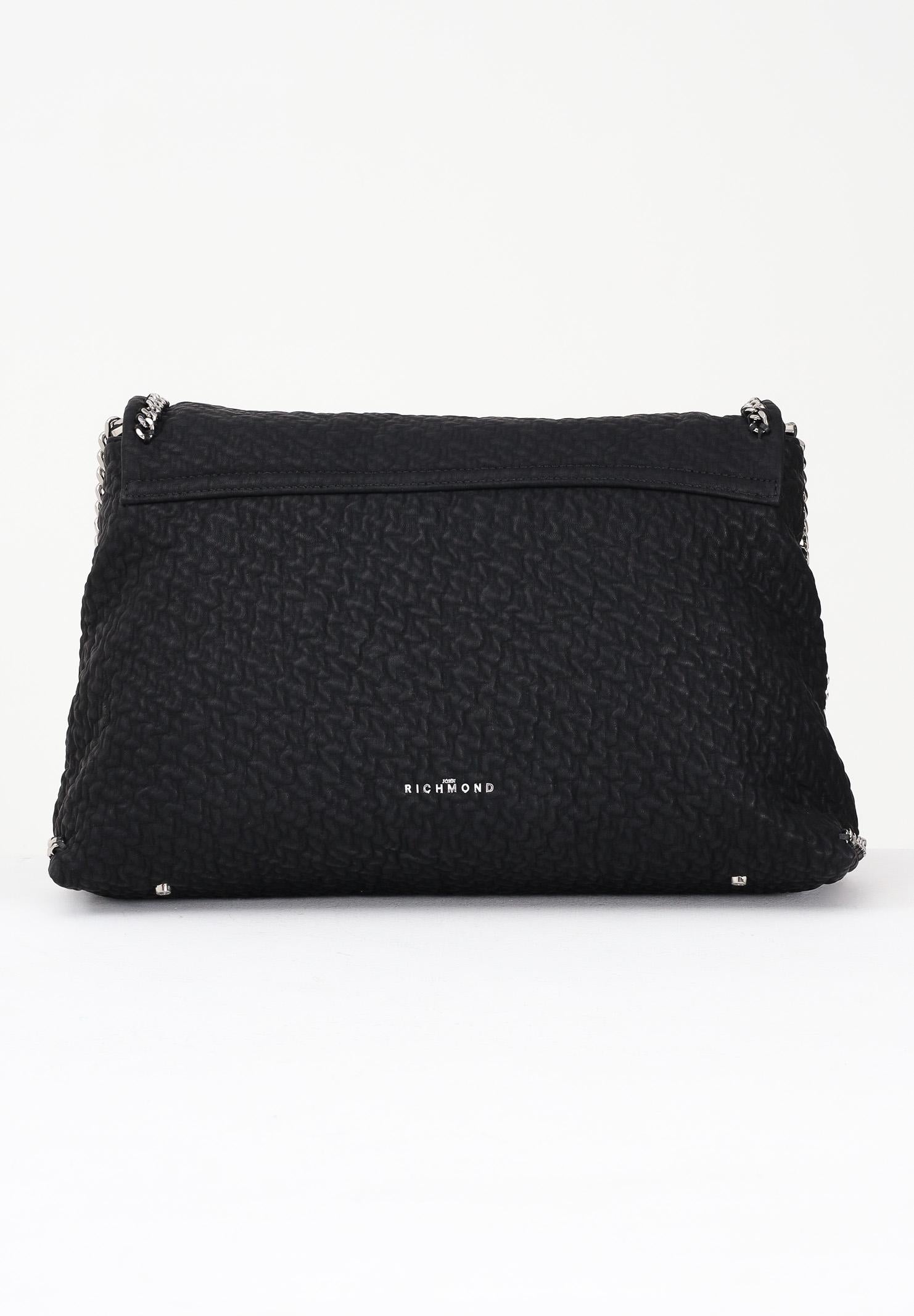 RICHMOND Shopper nera da donna con logo e rifinitura catena RWA25202BO BL RICHMOND 