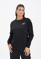 PUMA Felpa girocollo ESS N. 1 nera da donna 633268 01 PUMA 