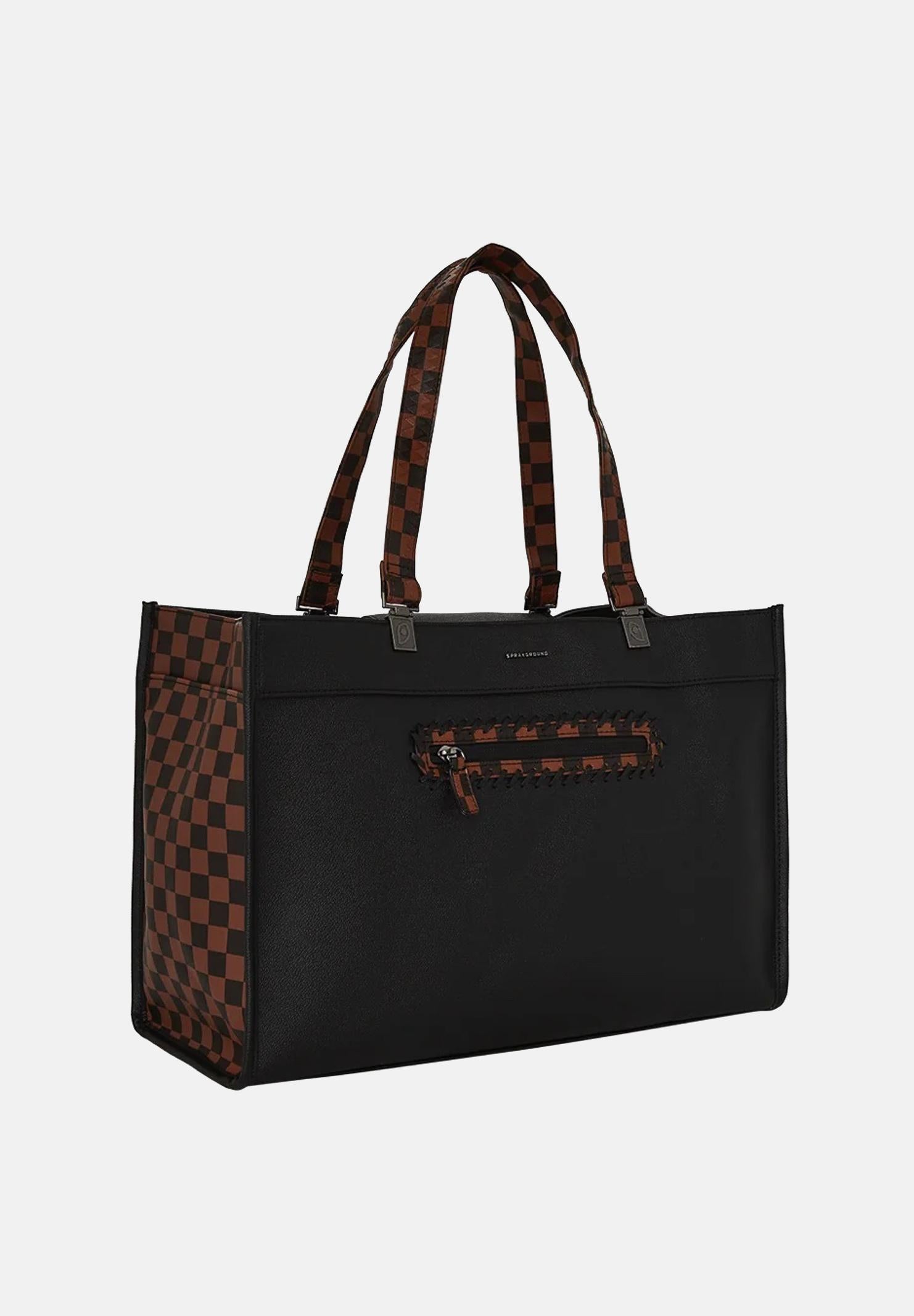 SPRAYGROUND Shopper Dose Of Check Deux Tortuga nera da donna 910T8020NSZ . SPRAYGROUND 