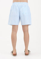 LACOSTE Shorts mare a righe azzurro e bianco da uomo MH1901 3IL LACOSTE 