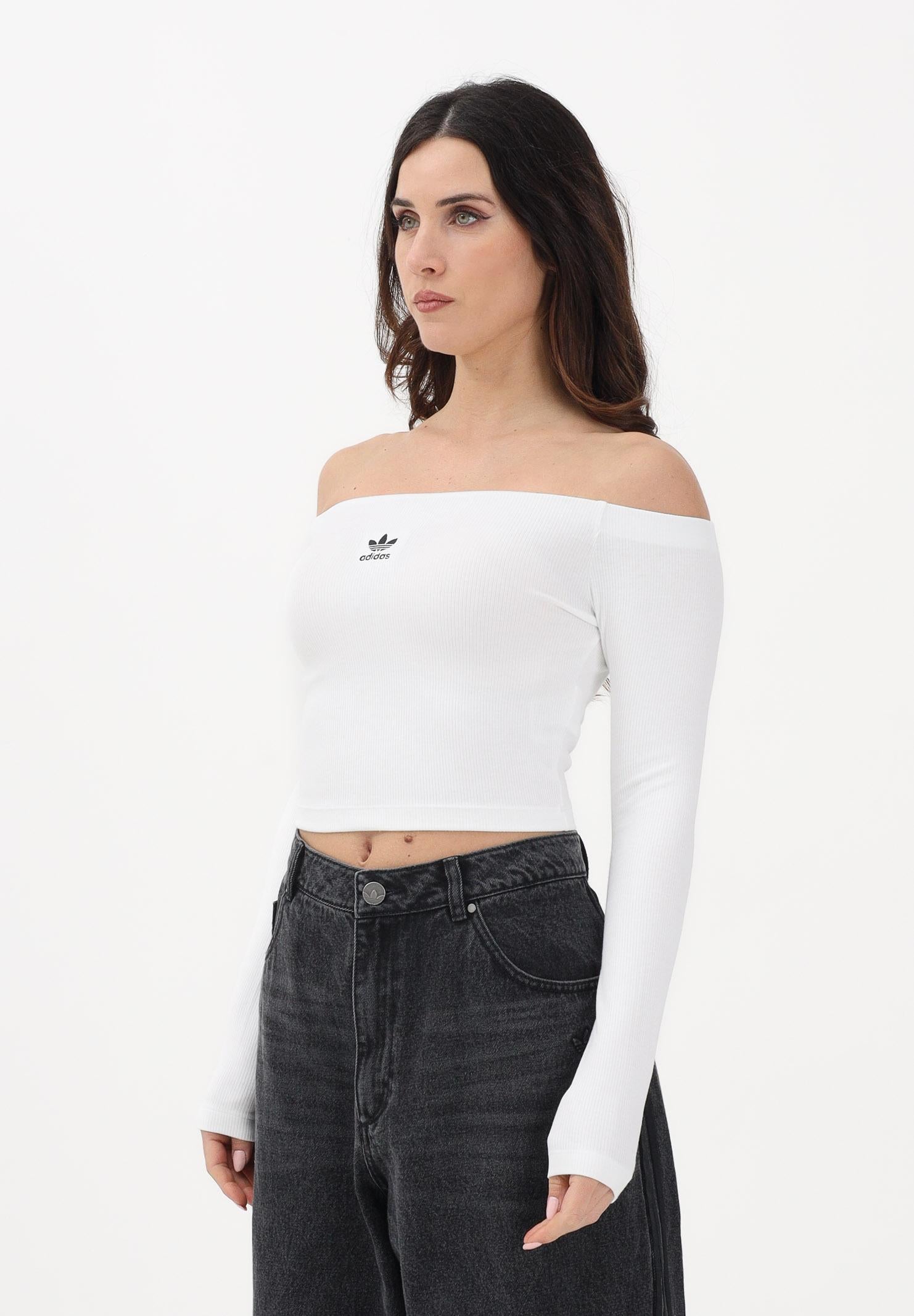 ADIDAS ORIGINALS Top Essentials Rib Off bianco da donna KE3153 . ADIDAS ORIGINALS 