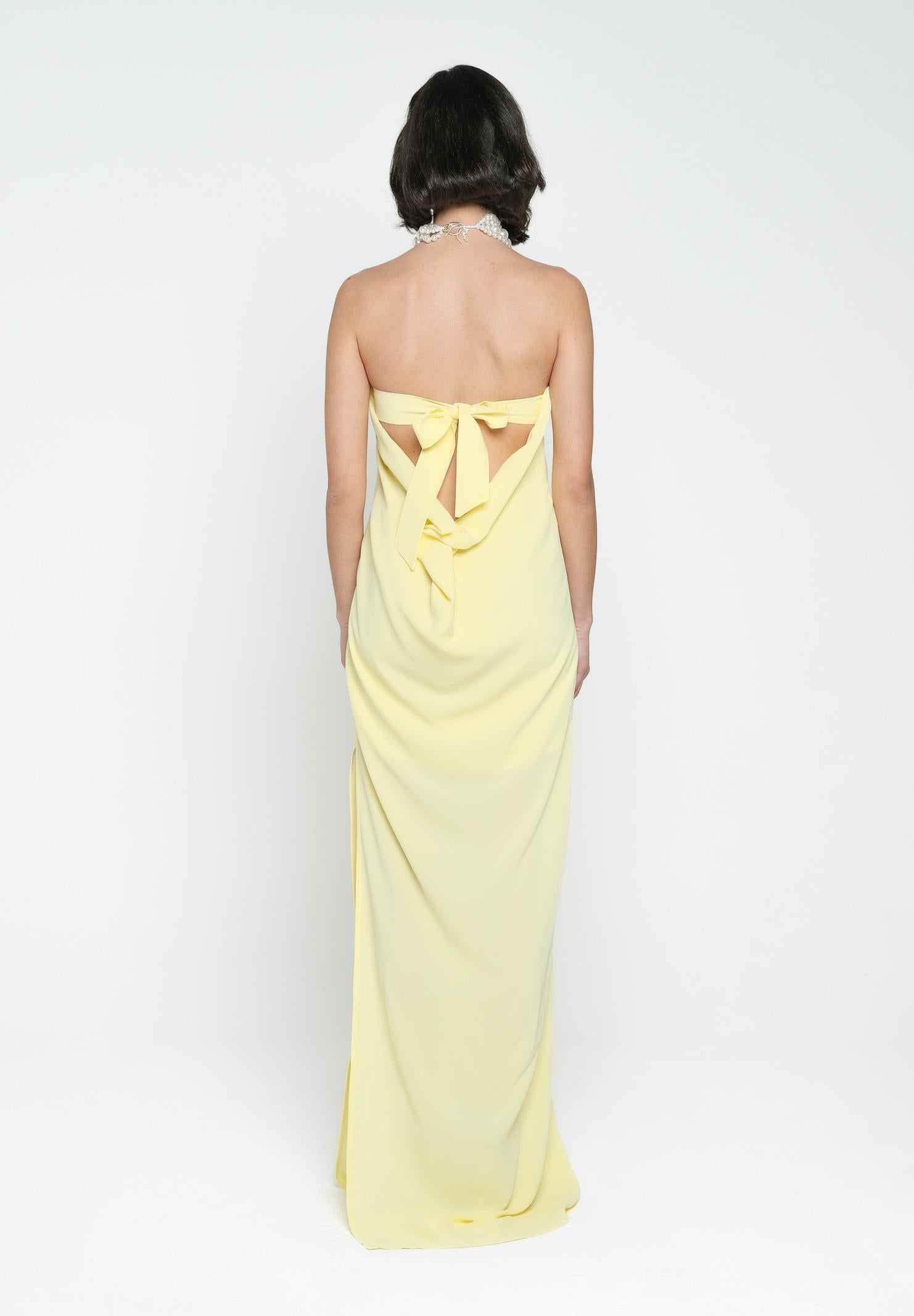 SANTAS Abito lungo CRUMBLE giallo da donna PV2503 GIALLO SANTAS 