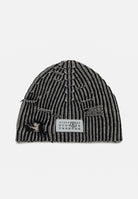 MAISON MARGIELA Berretto per uomo e donna  in lana a coste a coste bicolor con Numeric logo M60913MM06K M6C39 MAISON MARGIELA 