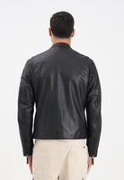 BLAUER Giubbotto di pelle RIPLEY nero da uomo 25WBLUL02318-007340 999 BLAUER 