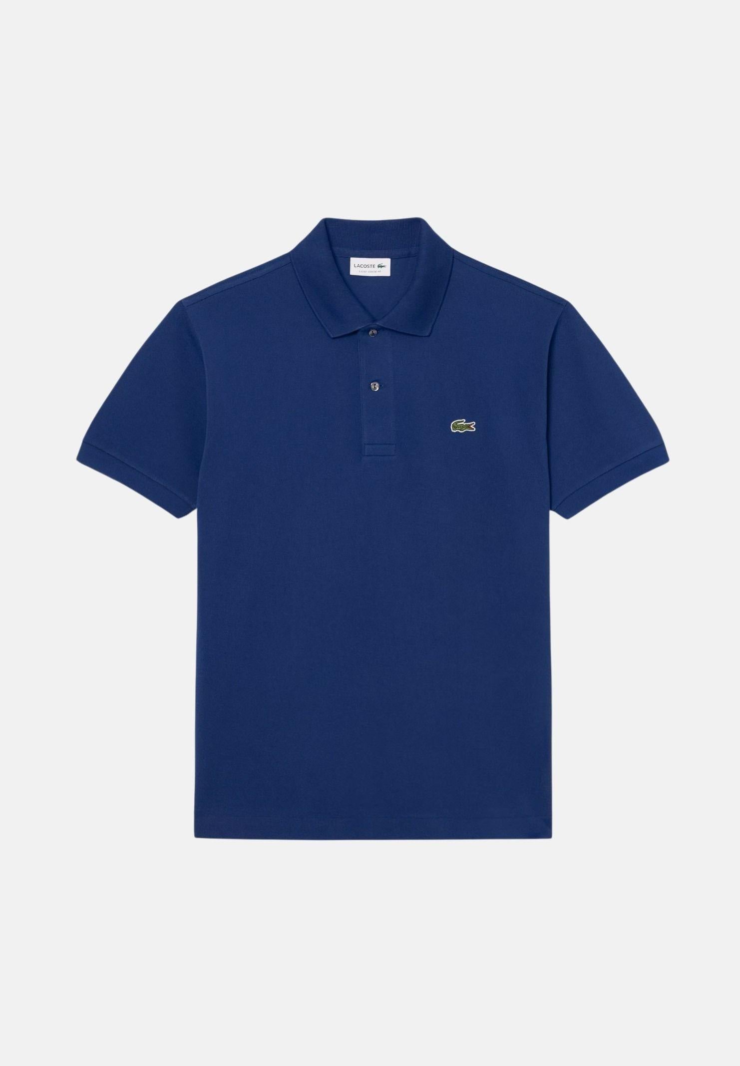 LACOSTE Polo a manica corta blu per uomo e donna con patch logo 1212 F9F LACOSTE 