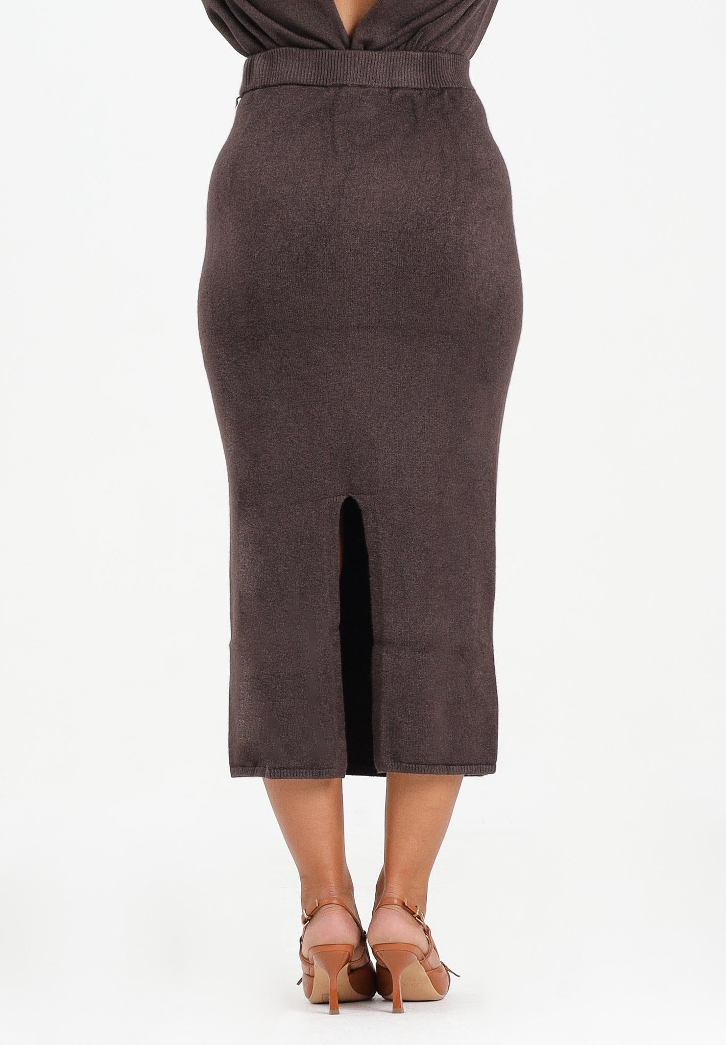 VICOLO Gonna midi marrone da donna 77060F FU691 VICOLO 