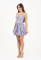 ELISABETTA FRANCHI Abito corto lilla da donna con gonna ampia a palloncino AB90961E2 EV7 ELISABETTA FRANCHI 