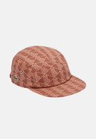 LACOSTE Cappello con visiera marrone chiaro per uomo e donna caratterizzato da stampa monogram RK0763 HHI LACOSTE 