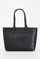 ARMANI EXCHANGE Shopper a spalla nera da donna con logo all-over XW001481AF15774 UC001 ARMANI EXCHANGE 
