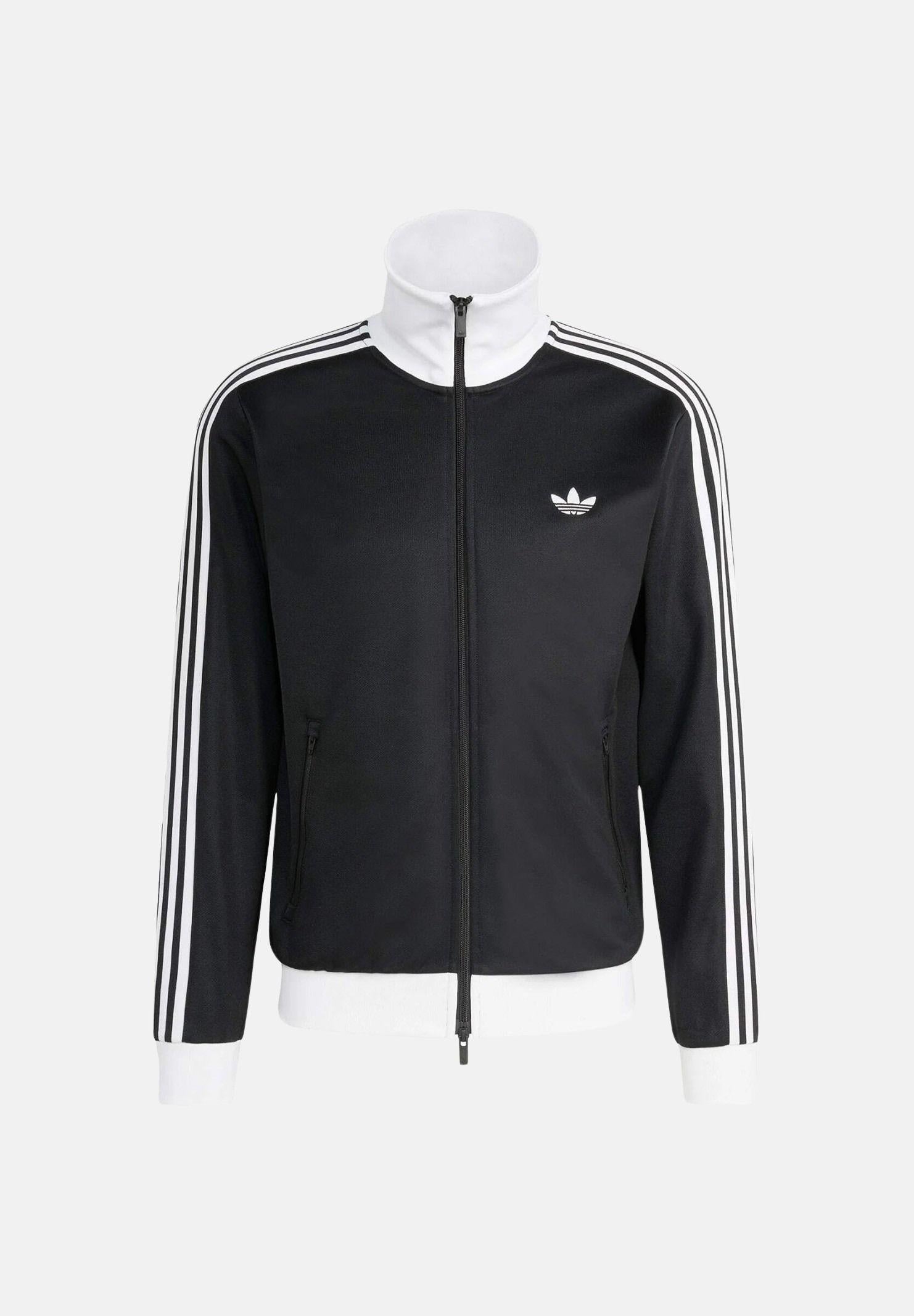 ADIDAS ORIGINALS Felpa con zip Adicolor Classics Beckenbauer nera da uomo II5763 . ADIDAS ORIGINALS 