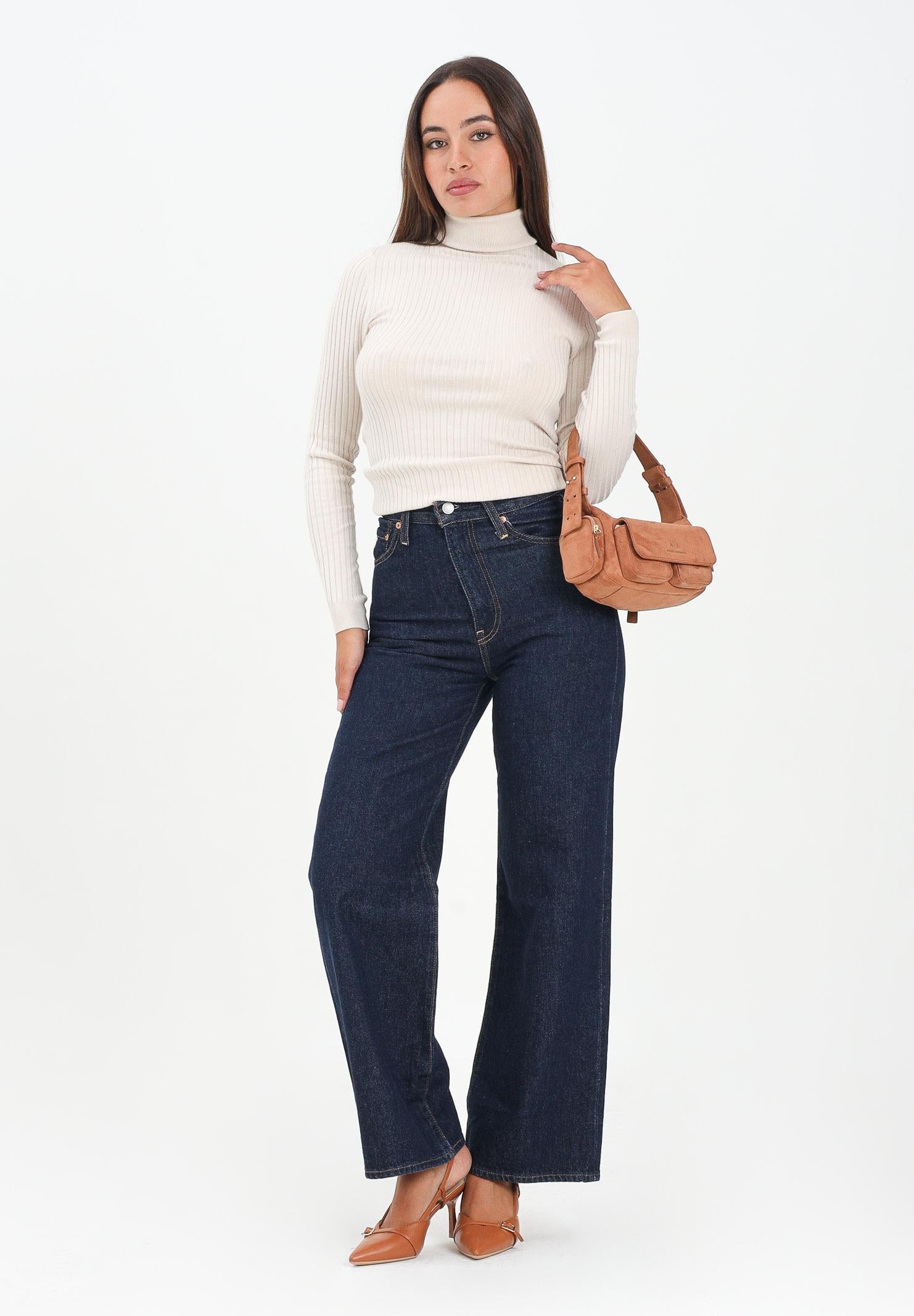 LEVI'S® Jeans Ribcage Wide Leg in denim blu da donna A6081-0019 . LEVI'S® 