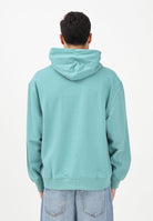 CALVIN KLEIN JEANS Felpa con cappuccio verde acqua da uomo con logo LV04RD243G2IR . CALVIN KLEIN JEANS 