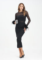 ALMA SANCHEZ Gonna midi Gapi nera da donna AS2526124RT 999 ALMA SANCHEZ 