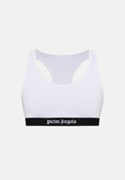 PALM ANGELS Bralette Track Top Bra white bianco, colore basico bianco, donna. PLA1UWTP04SI WH PALM ANGELS 