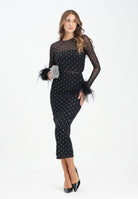 ALMA SANCHEZ Gonna midi Gapi nera da donna AS2526124RT 999 ALMA SANCHEZ 