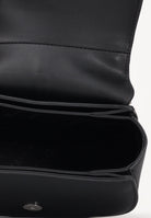 RICHMOND Borsa a tracolla nera da donna con inserto in pelo maculato e logo RWA25355BO BLSI RICHMOND 